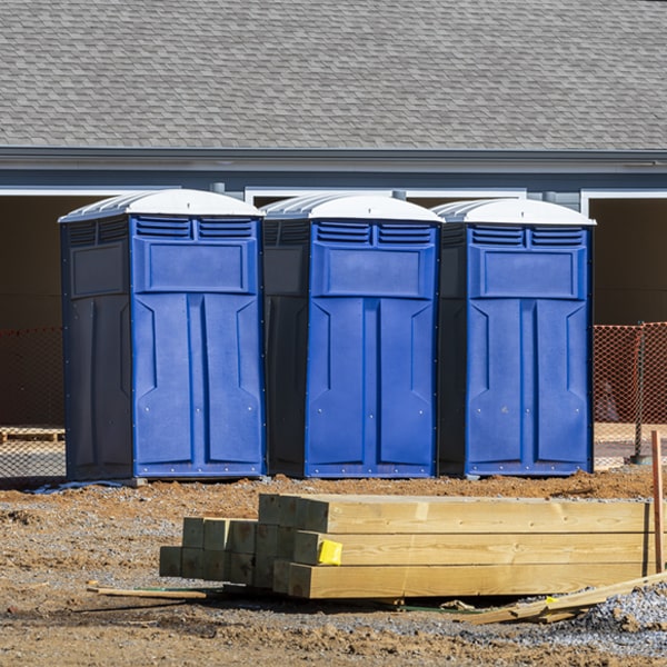 what is the expected delivery and pickup timeframe for the porta potties in Mcbrides